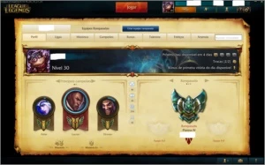 Conta de League of Legends Platina IV - Ótimo MMR LOL
