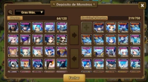 Conta sv Global com Maximilian/ Dorothy/ Leo/ Juno/ Tiana - Summoners War