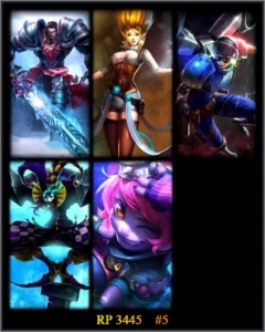 Conta Bronze II, com 44 Campeões e algumas Skins - League of Legends LOL