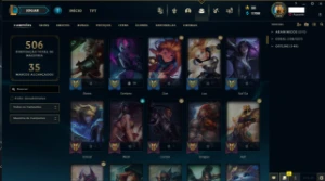 Conta de LOL Diamante 4 com quase 200 skins. - League of Legends