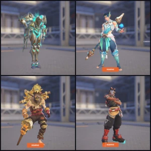 Conta OW2|Mítica Hanzo, Mítica Zenyatta, Arma Mítica/Doura - Blizzard
