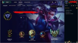 Venda de Conta Platina V 0 de pdl 48 campeões 12 SKINS - League of Legends LOL