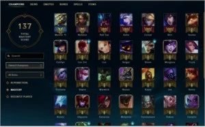 Venda de Conta Platina V 0 de pdl 48 campeões 12 SKINS - League of Legends LOL