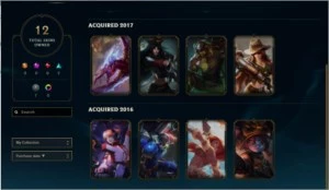 Venda de Conta Platina V 0 de pdl 48 campeões 12 SKINS - League of Legends LOL