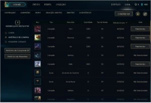 Conta Platina 1 League Of Legends Sem e-mail confirmado LOL
