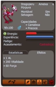 Montarias level 100 CAMALEOA (spiritia) - Dofus
