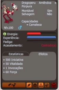 Montarias level 100 CAMALEOA (spiritia) - Dofus