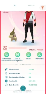 Conta Pokemon GO Nível 32 - Mais de 30 Brilhantes - Pokémon
