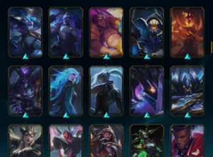 conta LOL, platina IV, 133 SKINS, 3 ultimate