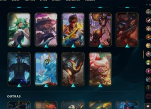 conta LOL, platina IV, 133 SKINS, 3 ultimate - League of Legends