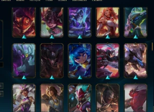 conta LOL, platina IV, 133 SKINS, 3 ultimate - League of Legends