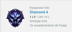 conta diamante 4 63% wr - League of Legends LOL