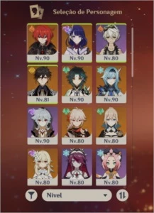Conta Genshin Impact Melhor Custo Beficio