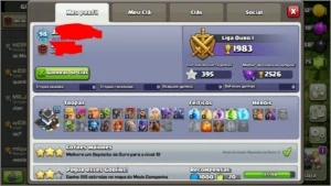 Conta cv9, xp98 + Clã nvl 4 de brinde - Clash of Clans