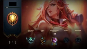 Conta Plat IV com skin Lux Elementalista - League of Legends LOL