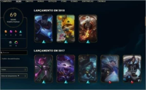 conta lol 130 champ 70 skins - League of Legends