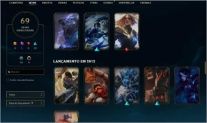 conta lol 130 champ 70 skins - League of Legends