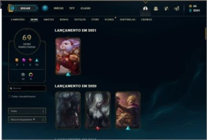 conta lol 130 champ 70 skins - League of Legends