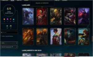 conta lol 130 champ 70 skins - League of Legends