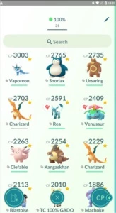 Conta de Pokémon GO