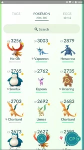 Conta de Pokémon GO