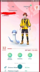 Conta de Pokémon GO