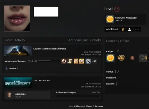 CSGO PRIME, Global Elite, Steam Level 10, 13 jogos - Counter Strike