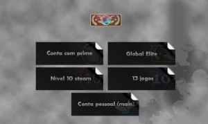 CSGO PRIME, Global Elite, Steam Level 10, 13 jogos - Counter Strike