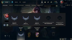 Conta LOL Full prata 40champ 14 skin baratinha otima p/smurf - League of Legends
