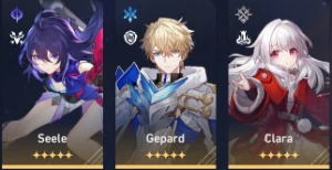 Seele + Clara + Gepard + Arma da Bronya - Honkai Star Rail - Outros