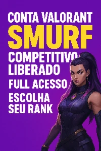 Conta valorant pronta para competitivo, LEVEL 20 RANKED SMUR