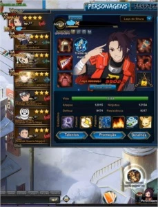 Conta Naruto Online (Servidor 631) 120k FC - Outros