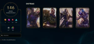 Conta LOL 2000 REAIS GASTOS BARATA! SKIN DO BETA! Main GNAR - League of Legends