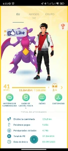 Conta Pokémon Go Level 41-42 - Articuno & Tornadus Shiny - Pokemon GO