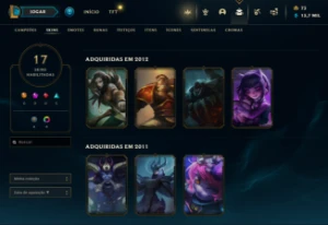 Conta com itens exclusivos que não voltam mais - League of Legends LOL