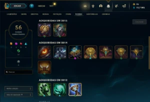 Conta com itens exclusivos que não voltam mais - League of Legends LOL