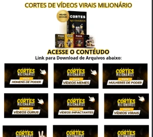 Pacote de Cortes Virais - Vídeos e Cortes