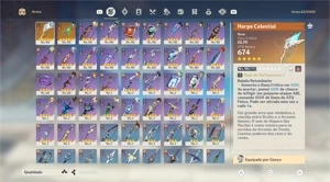AR 58 10 PERSONAGENS T5 E 2 ARMAS T5 (CONTA ENDGAME) - Genshin Impact