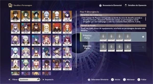 AR 58 10 PERSONAGENS T5 E 2 ARMAS T5 (CONTA ENDGAME) - Genshin Impact
