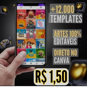 Mega Pack Canva 12.000 Templates 100% Editáveis - Serviços Digitais