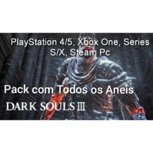 Dark Souls 3-Pack todos os Anéis- PS4/Ps5, Xbox S/X,Steam Pc - Others
