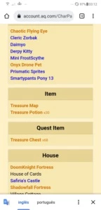 Conta AQW 12 anos de conta Varios HeroMart - Adventure Quest World