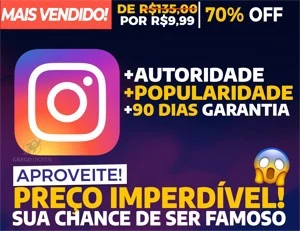 [Promoção] 1K Seguidores Instagram por apenas R$ 9,99 - Redes Sociais