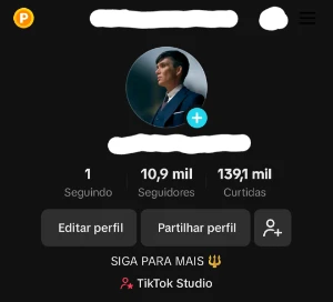 Conta tiktok com 10k de seguidores! - Social Media