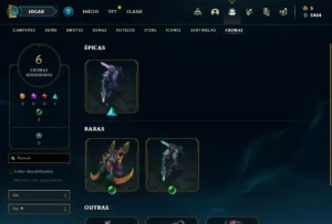 Conta de LOL - FULL ACESSO - Ouro 4 - C/ 89 Skins, 80 Champs - League of Legends