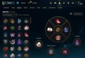 Conta de LOL - FULL ACESSO - Ouro 4 - C/ 89 Skins, 80 Champs - League of Legends