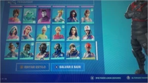 VENDO CONTA DE FORTNITE RARA (MINTY, WONDER, SKIN DO CASTRIN