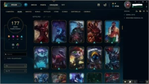 Conta League of Legends todos os champs 177skins+ LOL