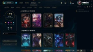 Conta League of Legends todos os champs 177skins+ LOL