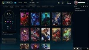 Conta League of Legends todos os champs 177skins+ LOL